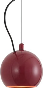 Design hanglamp rood voor railsysteem 1-fase - Slimline Sara