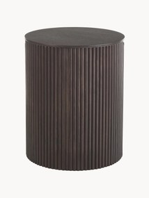 Ronde houten bijzettafel Nele met opbergruimte
