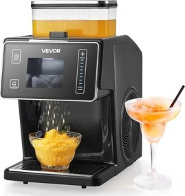 VEVOR Sneeuwvlok-ijsmachine, 20 kg/dag ijsschaafmachine, ijsschaafmachine met roestvrijstalen mes, elektrische Bingsu-machine met 0,8 l tank, snelle koeling in 90 seconden, voor thuis en kleine evenementen