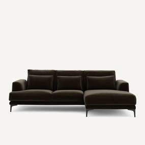 Rechtse hoekbank fluweel, Marsile