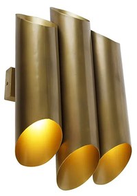 Industriële wandlamp messing 6-lichts - Whistle Industriele / Industrie / Industrial G9 cilinder / rond Binnenverlichting Lamp