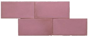 Terre d'Azur Terre-Spatula wandtegel 10x20cm paars roze