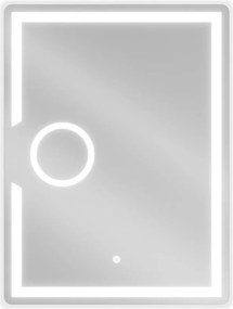 Mexen Onyx verlicht badkamerspiegel met cosmeticaspiegel 60 x 80 cm, LED 6000K, antivries - 9813-060-080-611-00