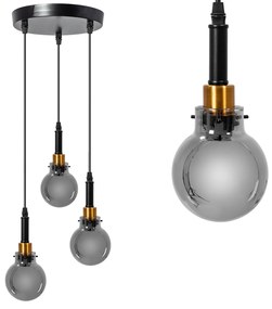 Hanglamp APP1125-3CP Zwart Goud