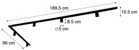 Moderne 1-fase railsysteem 5-lichts incl. E27 fitting wit - Jeana Modern E27 Binnenverlichting Lamp