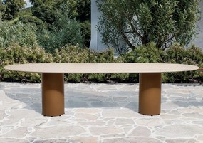 4 Seasons Outdoor Colorado tuintafel amber met keramisch blad 240 x 105 cm  Tuintafel    beige weerbestendig