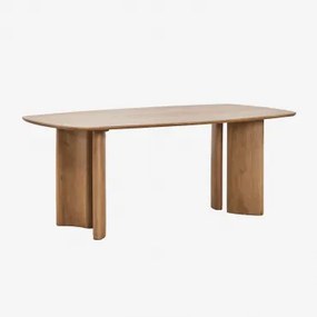Rectangulaire Eettafel Van Mangohout Sidney 200 X 100 Cm - Sklum