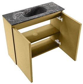 Mondiaz Ture DLux toiletmeubel 60cm oro met wastafel lava midden met kraangat