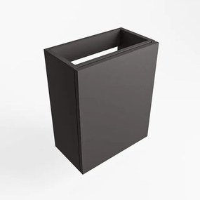 Mondiaz FOWY fonteinonderkast - 40x22x50cm - 1 deur - push to open - softclose - Dark Grey FOWYTO40DG1D