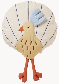 Katoenen knuffelkussen Peacock