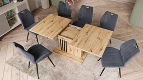 LEONEL Artisan Eik – MODERNE VOUWTAFEL TOT 180 cm!