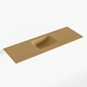 Mondiaz LEX Fontein - 90x30x0.9cm - wasbak midden - zonder kraangaten - voor toiletmeubel - Solid surface - Oro F51116Oro