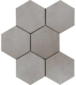 Ragno Rewind Vloer- en wandtegel hexagon 18x21cm 9.5mm R9 porcellanato Peltro 1030895
