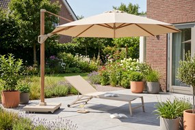 Platinum Challenger zweefparasol Ø3.5m T2 premium (excl. voet) champagne
