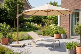 Platinum Challenger zweefparasol Ø3.5m T2 premium (excl. voet) champagne