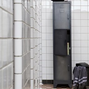 Woood Cas Smalle Lockerkast 3-deurs - 38x45.5x180cm.