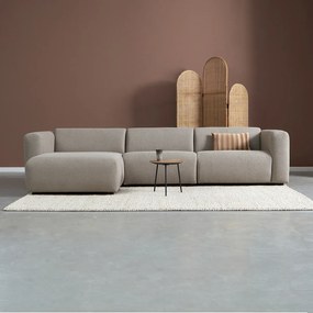 Hoekbank Met Chaise Longue Links Taupe