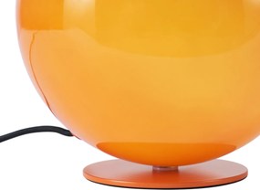 Retro tafellamp oranje met glas - Mabel
