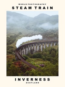 Kunstfotografie Steam Train (Inverness, Scotland), (30 x 40 cm)