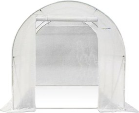 Metalen folie kweektent 2,5x4m Garden Point wit