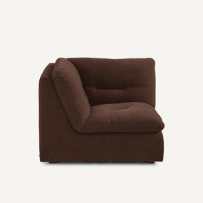 Modulaire 90° hoek in chenille fluweel, GIULIANO