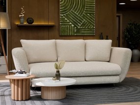 Slaapbank Mandeville 354, Aanwezig, Beige, Zwart, 99x248x104cm, 92 kg, Poten: Metaal