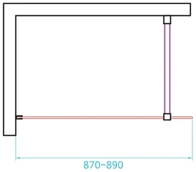 van Rijn ST01 inloopdouche met helder glas 90x200cm chroom