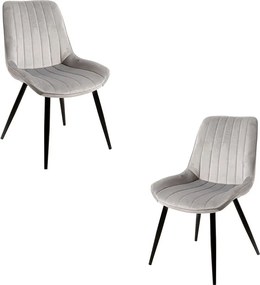Set 2 Lene Fluwelen Stoelen