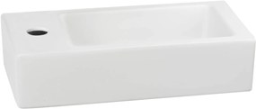 Saqu Trento fontein links 36x18cm mat wit