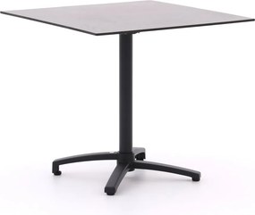 Inklapbare tafel Bellagio | Vierkant | Tuintafel Kunststof | 80x80cm | 2 personen | Kees Smit Tuinmeubelen