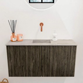 Mondiaz Joya DLux 80cm toiletmeubel shadow met wastafel faye midden zonder kraangat glace