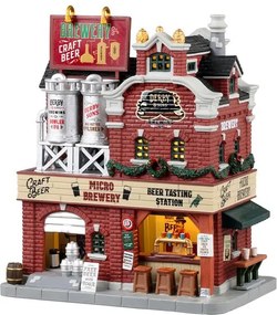Lemax - 'Derby &amp; Sons Brewing Co.' - Verlicht gebouw - Exclusief adapter (Werkt op batterijen)