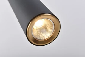 Saniclear Tube mat zwarte hanglamp LED 40cm incl. lichtbron