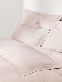 Linnen dekbedovertrek Linna met bies