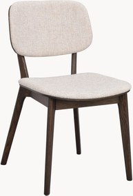 Gestoffeerde eetstoelen Barrett van eikenhout, 2-delig