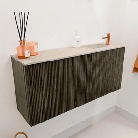 Mondiaz Joya DLux 90cm toiletmeubel shadow met wastafel faye rechts 1 kraangat frappe