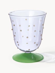 Handgemaakte waterglazen Dot van borosilicaatglas, 2 stuks