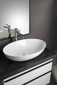 Polysan Banera waskom ovaal 60x40cm wit glans