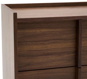 Kave Home Onix Walnoot Ladenkast Japandi - 100x50x78cm.