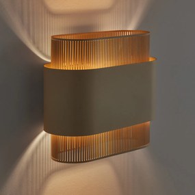 Dubbele wandlamp in metaal, Leila