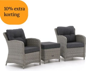 + 10% kassakorting | Bistro- en balkonset Intenso | 2 personen | Tuinset glas | 3-delig | Kees Smit Tuinmeubelen