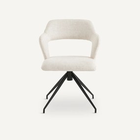 Draaiende tafelfauteuil, gevlochten stof, Asyar