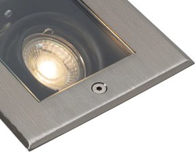 Buitenlamp Moderne grondspot staal 2-lichts verstelbaar IP65 - Oneon Modern GU10 IP65 Buitenverlichting