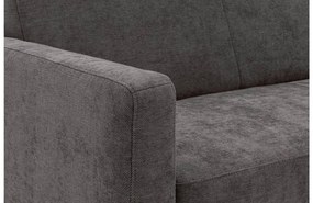 Goossens Zitmeubel Key West grijs, stof, 2-zits, modern design met ligelement rechts