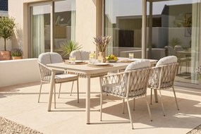 Tuinset 4 personen 160 cm Rope Zand/Beige Lifestyle Garden Furniture Morano/Tavano