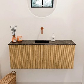 Mondiaz Joya DLux 100cm toiletmeubel oak met wastafel faye midden zonder kraangat lava
