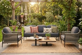 Stoel en Bank Loungeset 5 personen Rope Taupe  Coco Lucia/Ralph