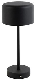 LED Moderne tafellamp met dimmer zwart oplaadbaar - Poppie Modern rond Binnenverlichting Lamp