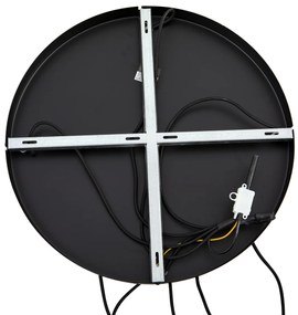 Hotel Chique hanglamp zwart en goud met groen glas 5-lichts - Zuzanna