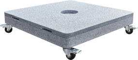 AVH parasolvoet 170 kg Hacienda / Siesta met 4 wielen robuust graniet (6,4x6,4)